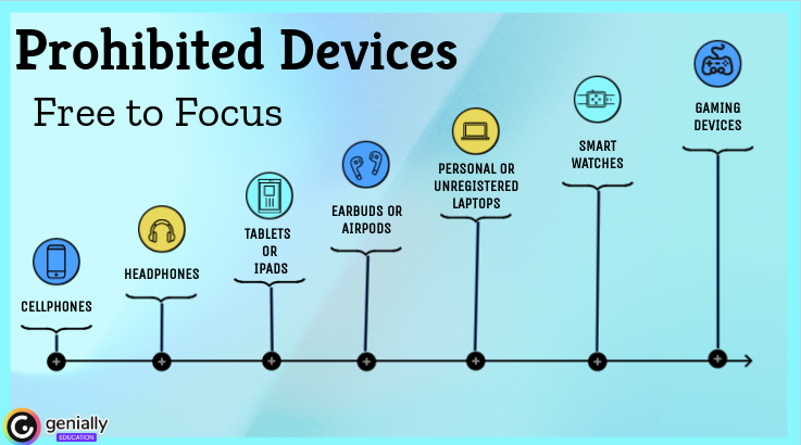 Banned devices under 'Free to Focus' policy